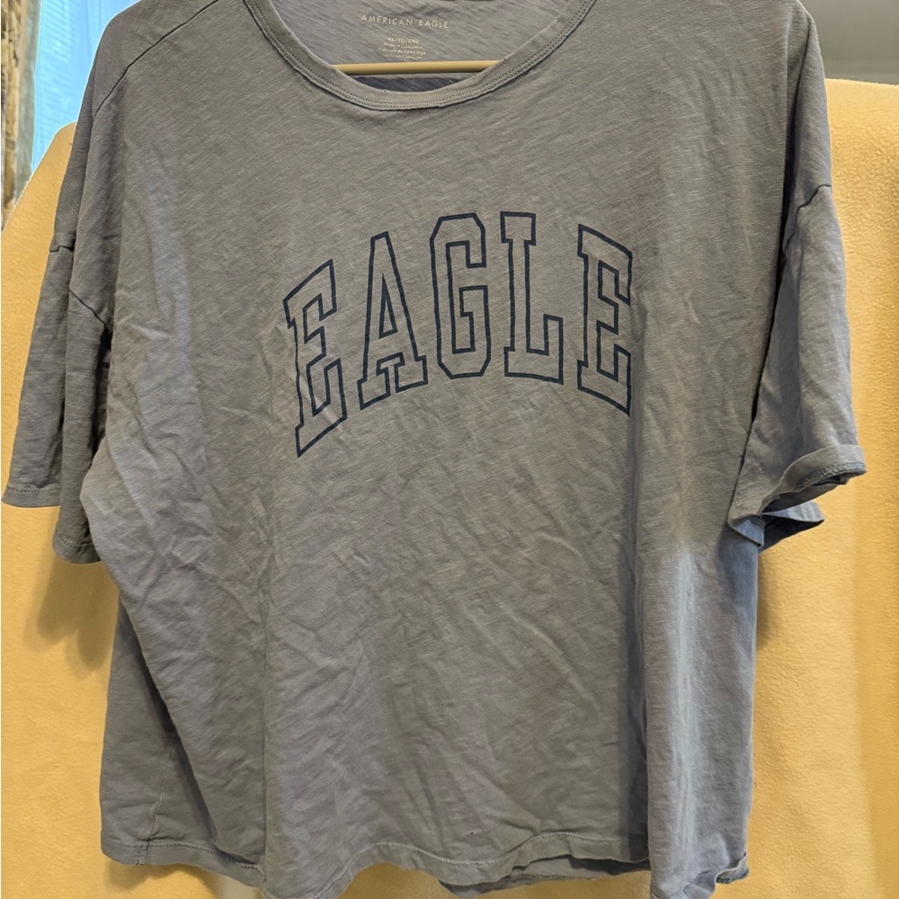 American Eagle Blue Crew Neck Tee